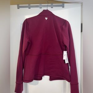 Aritzia TnAction Relay Zip Up, Color: Twinberry Red, Size: XL